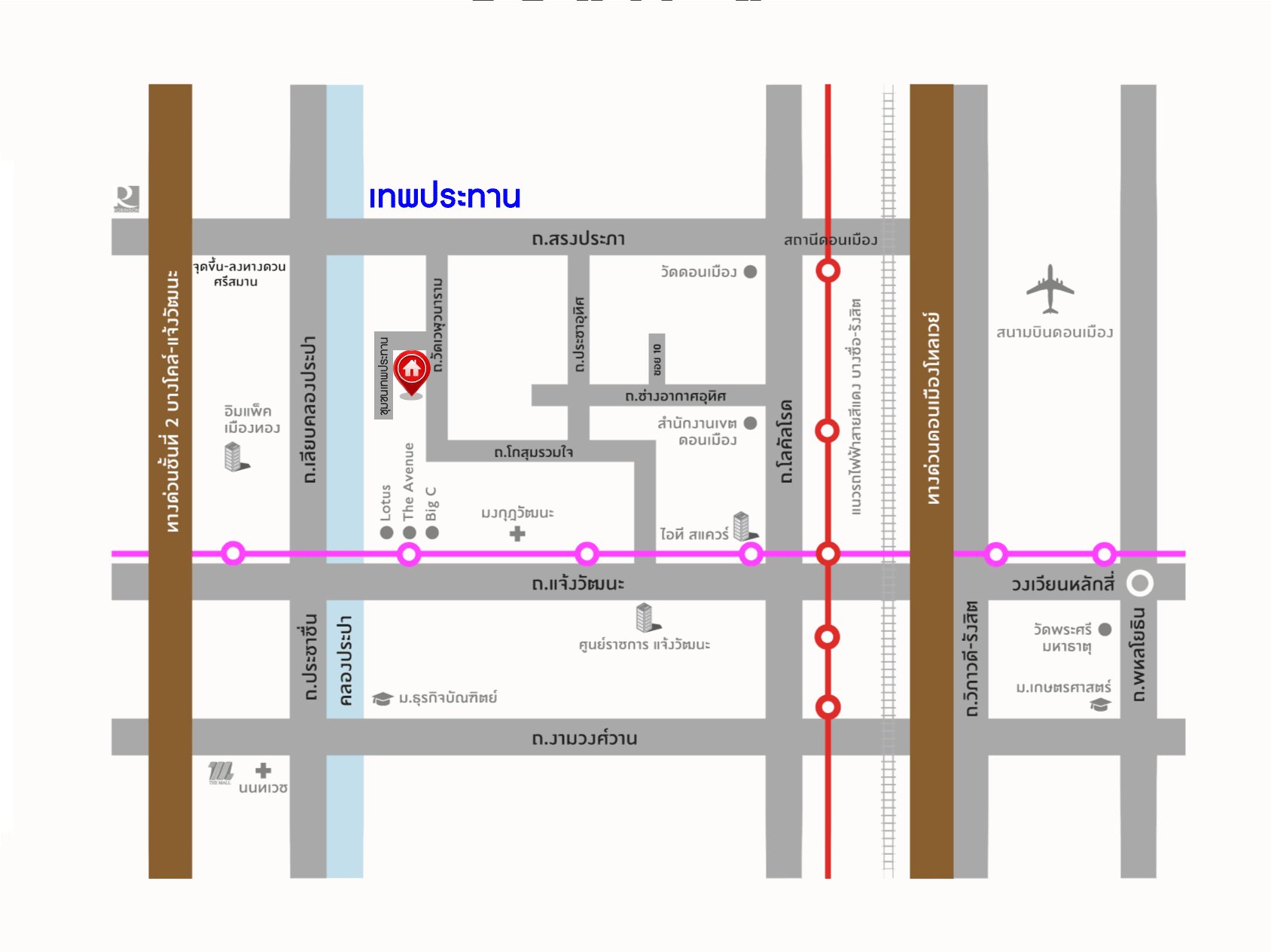 ทาวน์เฮ้าส์มือสอง 3 ชั้น ทำเลโซนเมือง โครงการ เทพประทาน สรงประภา-ดอนเมือง พร้อมฟังก์ชัน 4 ห้องนอน 3 ห้องน้ำ บนทำเลใกล้สนามบินดอนเมือง เข้าสู่ใจกลางเมืองได้อย่างสะดวกสบาย ใกล้ทางด่วนศรีสมาน และรถไฟฟ้าสายสีแดง...