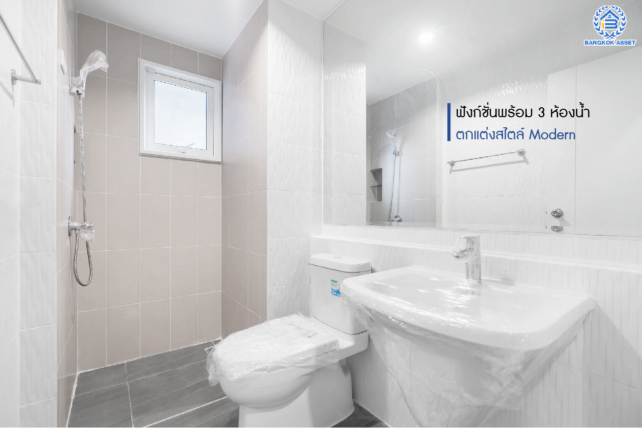 บ้านมือสองตกแต่งใหม่ คุณภาพแบรนด์ AP ม.เดอะซิตี้ ราชพฤกษ์ ตกแต่งหรูหราสไตล์ Modern บนเนื้อที่ 51.6 ตร.ว. ฟังก์ชันจัดเต็ม 4 ห้องนอน 3 ห้องน้ำ 2 ที่จอดรถ รองรับครอบครัวขนาดใหญ่ เชื่อมต่อหลายเส้นทางทั้ง ถ.ราชพฤกษ์ ,ถ.รัตนาธิเบศร์ และถ.กาญจนาภิเษก และเพียง 5 นาทีถึงรถไฟฟ้า "สถานีบางพลู"