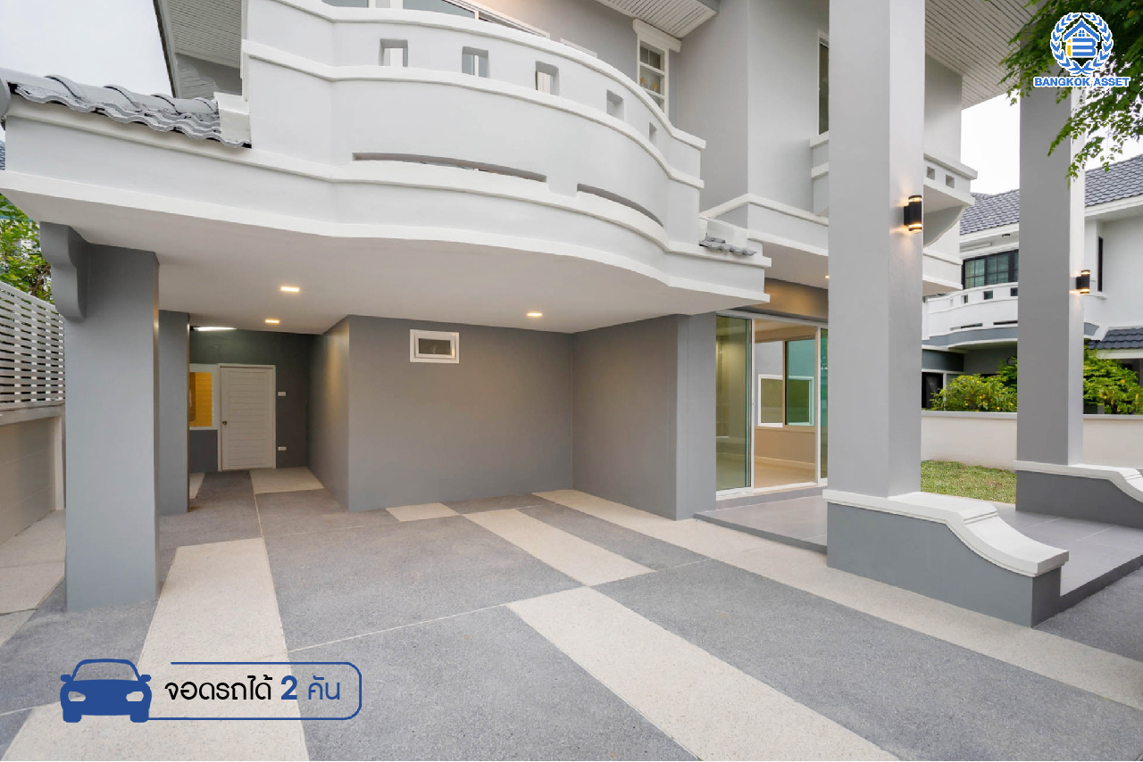 บ้านมือสองตกแต่งใหม่ ม.มณีรินทร์ รัตนาธิเบศร์ แบรนด์ Property Perfect หลังใหญ่ เนื้อที่ 60 ตร.ว. ฟังก์ชันจัดเต็ม 4 ห้องนอน 3 ห้องน้ำ 1 ห้องอเนกประสงค์ จอดรถได้ 2 คัน บนทำเลศักยภาพ ใกล้ทางด่วนงามวงศ์วาน และเพียง 10 นาที ถึงรถไฟฟ้า "สถานีบางรักน้อยท่าอิฐ"