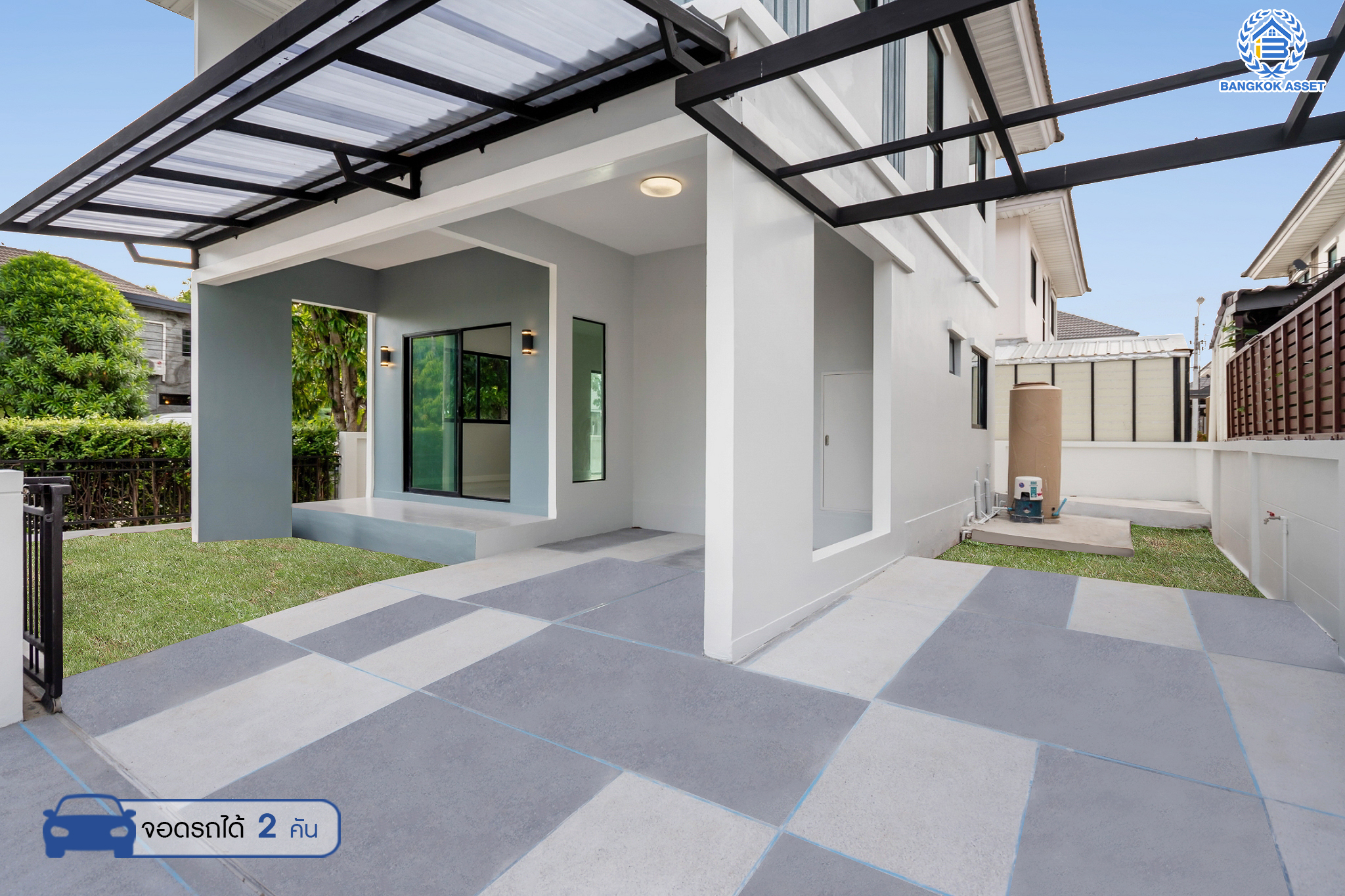 บ้านมือสองตกแต่งใหม่ แบรนด์ Property Perfect ม.โมดิวิลล่า ปิ่นเกล้า-วงแหวน โซนต้นโครงการ เนื้อที่ 37.9 ตร.ว. ฟังก์ชัน 3 ห้องนอน 2 ห้องน้ำ 2 ที่จอดรถ พร้อม Smart space เติมเต็มทุกความต้องการ ใช้ชีวิตแบบใกล้ชิดธรรมชาติ บนทำเลเดินทางสะดวก เชื่อมต่อ ถ.กาญจนาภิเษก ใกล้ทางด่วน"ศรีรัช" รถไฟฟ้า และเซ็นทรัลเวสต์เกต