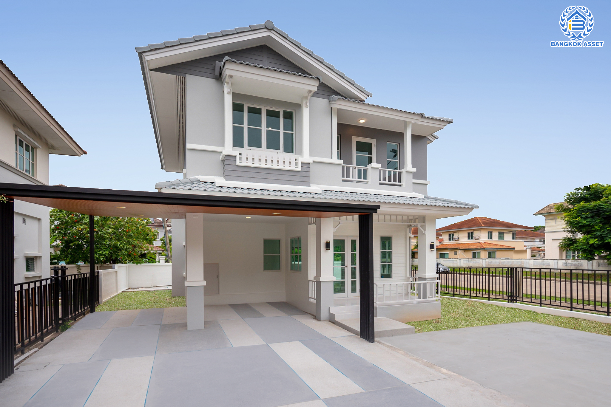 บ้านมือสองตกแต่งใหม่ แบรนด์ LH ม.ชัยพฤกษ์ บางบัวทอง หลังมุม เนื้อที่ 69.7 ตร.ว. ฟังก์ชัน 3 ห้องนอน 2 ห้องน้ำ จอดรถ 2 คัน พร้อม Facilities ครบครัน บนทำเลเดินทางสะดวก ติดถนนบางกรวย-ไทรน้อย ใกล้เซ็นทรัลเวสต์เกต และรถไฟฟ้าสายสีม่วง "สถานีบางพลู"