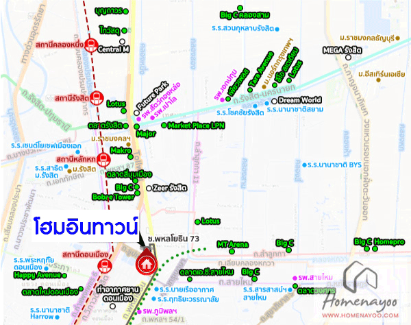 *****ทาวน์โฮมมือสอง ม. โฮมอินทาวน์ พหลโยธิน 73 ทาวน์โฮม3ชั้นที่สามารถทำเป็นโฮมออฟฟิศได้ บนเนื้อที่ 20 ตร.ว.  ฟังก์ชัน 3 ห้องนอน 2 ห้องน้ำ 2 ที่จอดรถ บนทำเลที่ดี เชื่อมต่อถนน รามอินทรา, พหลโยธิน, สายไหม ใกล้รถไฟฟ้าและทางด่วน