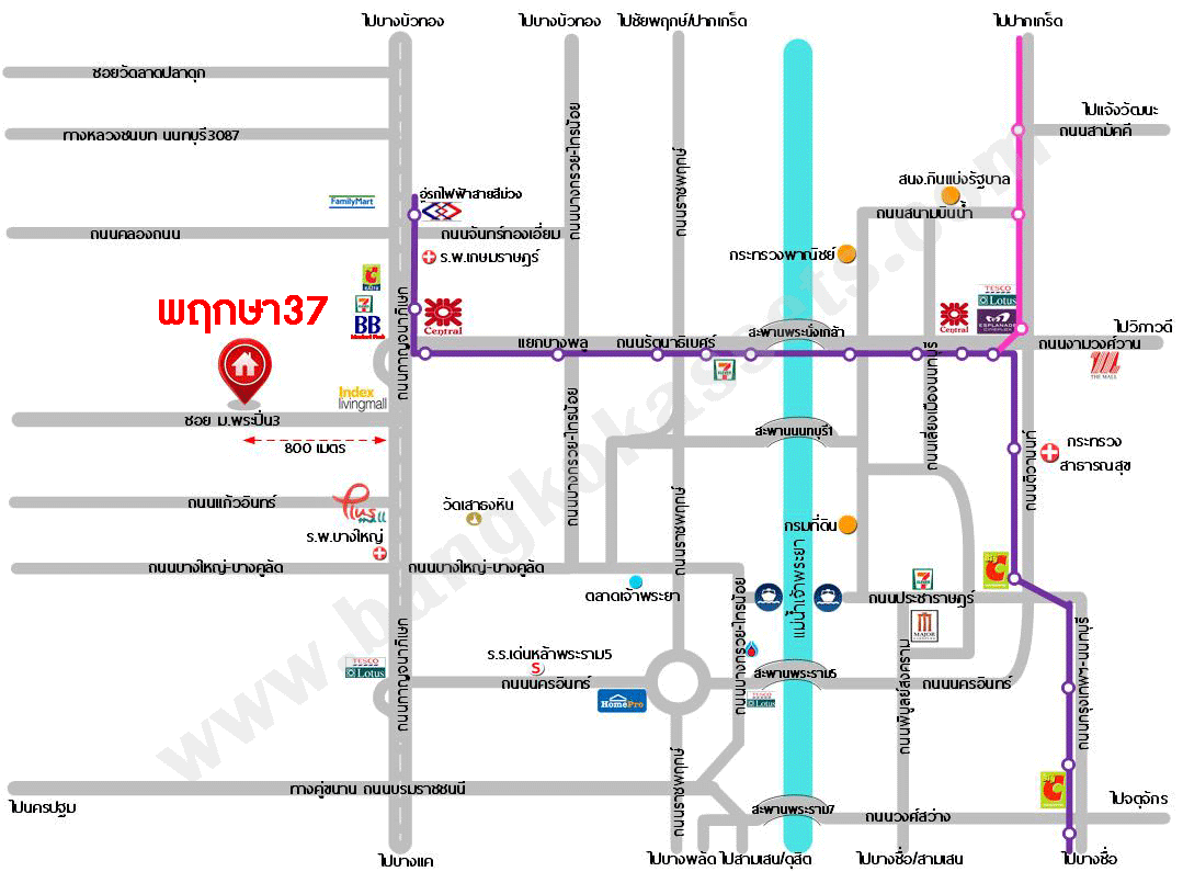 ทาวน์เฮ้าส์มือสองย่านนนทบุรี ม.พฤกษา37 กาญจนาภิเษก บนเนื้อที่ 16 ตร.ว. ฟังก์ชัน 3 ห้องนอน 2 ห้องน้ำ 1 ที่จอดรถ แถมฟรี! 1 เครื่องปรับอากาศ บ้านสภาพดี น่าอยู่ เชื่อมต่อถนนกาญจนาภิเษก ใกล้จุดขึ้นทางด่วน "ศรีรัช" และรถไฟฟ้าสายสีม่วง "สถานีสามแยกบางใหญ่" จองเลย
