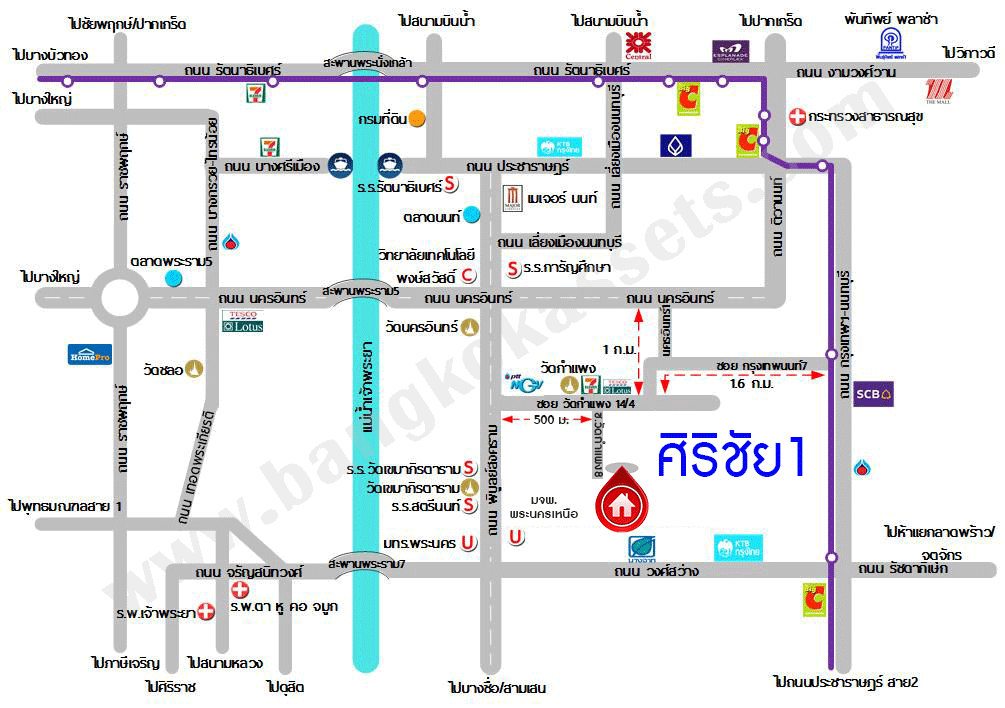 ทาวน์เฮ้าส์มือสองย่านนนทบุรี ม.ศิริชัย1 พิบูลสงคราม 22 บนเนื้อที่ 18.1 ตร.ว. ฟังก์ชัน 3 ห้องนอน 2 ห้องน้ำ 1 ที่จอดรถ แถมฟรี! 4 เครื่องปรับอากาศ ทำเลเดินทางสะดวก สิ่งอำนวยความสะดวกเพียบ ใกล้จุดขึ้นทางด่วน "ศรีรัช" และรถไฟฟ้าสถานี "แยกติวานนท์"...