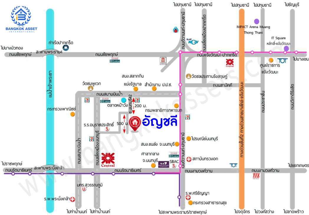 *****ทาวน์เฮ้าส์มือสองย่านนนทบุรี ม. อัญชลี สนามบินน้ำ บนเนื้อที่ 16 ตร.ว. ฟังก์ชัน 2 ห้องนอน 2 ห้องน้ำ 1 ที่จอดรถ พร้อมครัวบิวท์อิน บนทำเลดี เชื่อมต่อถ.สนามบินน้ำ, ถ.รัตนาธิเบศร์ ใกล้สนามบินน้ำ, ทางด่วน "งามวงศ์วาน" และรถไฟฟ้า "สถานี แยกนนทบุรี1" ราคาถูกมาก!