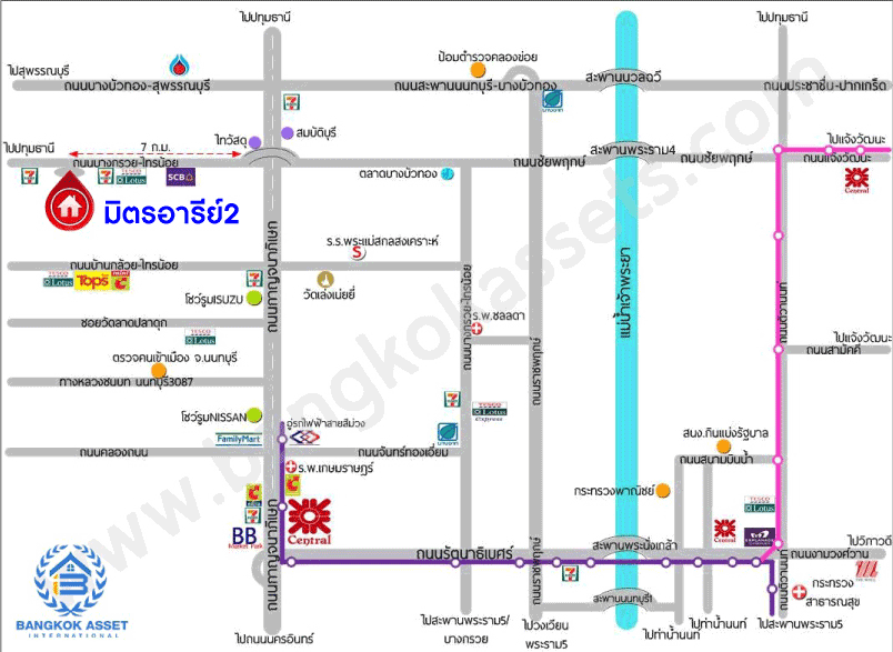 *****ทาวน์เฮ้าส์มือสองย่านนนทบุรี ม.มิตรอารีย์2 บางกรวย-ไทรน้อย หลังมุมพื้นที่เยอะ! บนเนื้อที่มากถึง 33.1 ตร.ว. ฟังก์ชัน 3 ห้องนอน 2ห้องน้ำ 2 ที่จอดรถ สภาพสวยมาก น่าอยู่สุดๆ ใกล้ถ.กาญจนาภิเษก และรถไฟฟ้าสายสีม่วง "สถานีคลองบางไผ่"