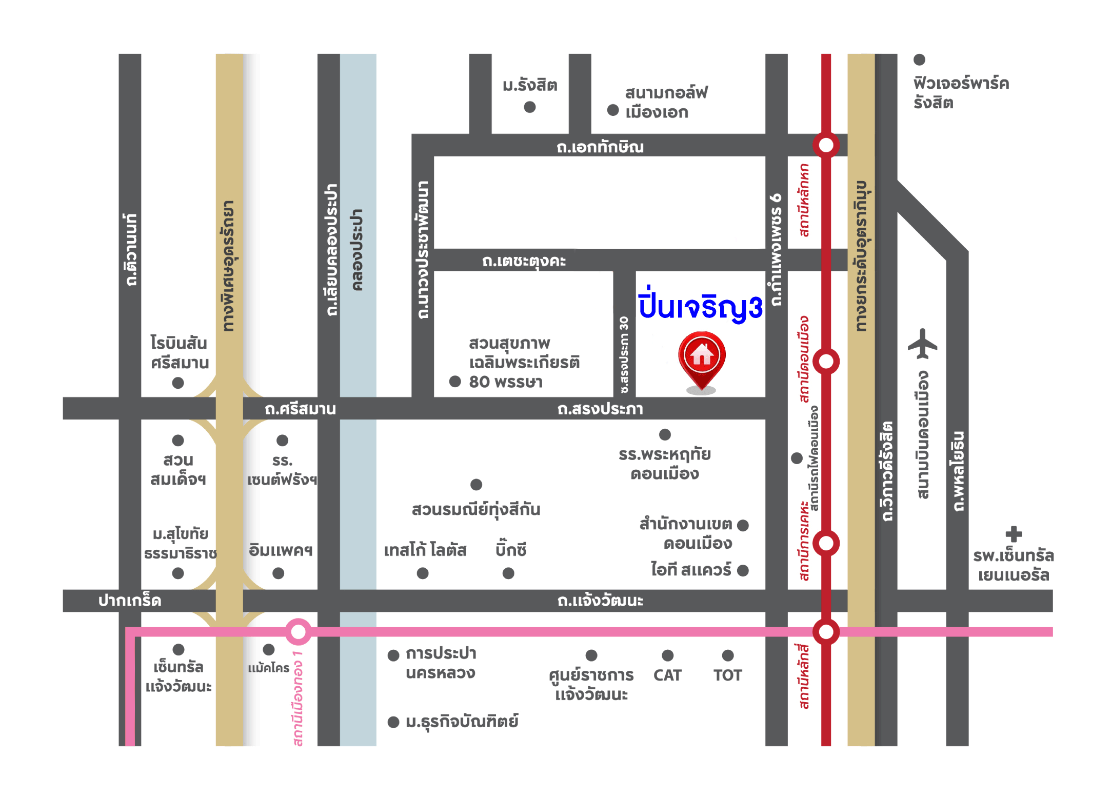 *****ทาวน์เฮ้าส์มือสองนนทบุรี เนื้อที่ 35 ตร.ว. ทำเลใกล้สนามบินดอนเมือง ม.ปิ่นเจริญ3 ดอนเมือง หน้ากว้าง 6 เมตร ฟังก์ชัน 3 ห้องนอน 2 ห้องน้ำ ต่อเติมครบพร้อมอยู่ บนทำเลเดินทางสะดวก ใกล้จุดขึ้นทางด่วนศรีสมาน