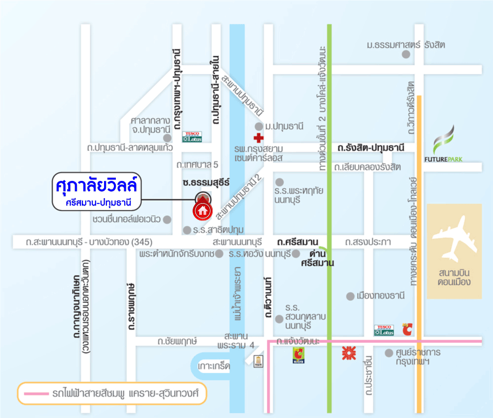 *****บ้านเดี่ยวมือสองย่านปทุมธานี ม.ศุภาลัยวิลล์ ศรีสมาน-ปทุมธานี บนเนื้อที่ 53.1 ตร.ว. พื้นที่ใช้สอย 170 ตร.ม. ฟังก์ชัน 4 ห้องนอน 3 ห้องน้ำ 2 ที่จอดรถ บ้านสวยราคานี้หาที่ไหน!! 15 นาทีก็ถึงโรบินสันศรีสมาน และทางด่วน "ศรีสมาน" จองเลย!