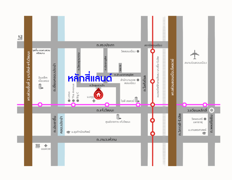 *****บ้านแฝดมือสองย่านกรุงเทพฯ ม.หลักสี่แลนด์ ดอนเมือง บนเนื้อที่กว้างขวางสุดๆ 35 ตร.ว. ฟังก์ชันจัดเต็ม 4 ห้องนอน 2 ห้องน้ำ 1 ที่จอดรถ แถมฟรี! 3 เครื่องปรับอากาศ 2 เครื่องทำน้ำอุ่น บนทำเลเดินทางสะดวก เพียง 20 นาทีก็ถึงสนามบินดอนเมือง ใกล้โรบินสัน ศรีสมาน, เมืองทองธานี และรถไฟฟ้า "สถานีดอนเมือง"