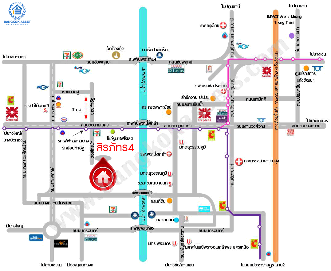 *****ทาวน์เฮ้าส์มือสองย่านนนทบุรี ม.สิรภัทร4 รัตนาธิเบศร์-ไทรม้า บ้านหลังใหญ่เนื้อที่เยอะถึง 27.7 ตร.ว. ฟังก์ชัน 3 ห้องนอน 2 ห้องน้ำ 2 ที่จอดรถ บนทำเลโซนเมือง ใกล้ทางด่วน "งามวงศ์วาน" และรถไฟฟ้าสายสีม่วง "สถานีไทรม้า" ราคาถูกเพียง 2 ล้านกลางๆ