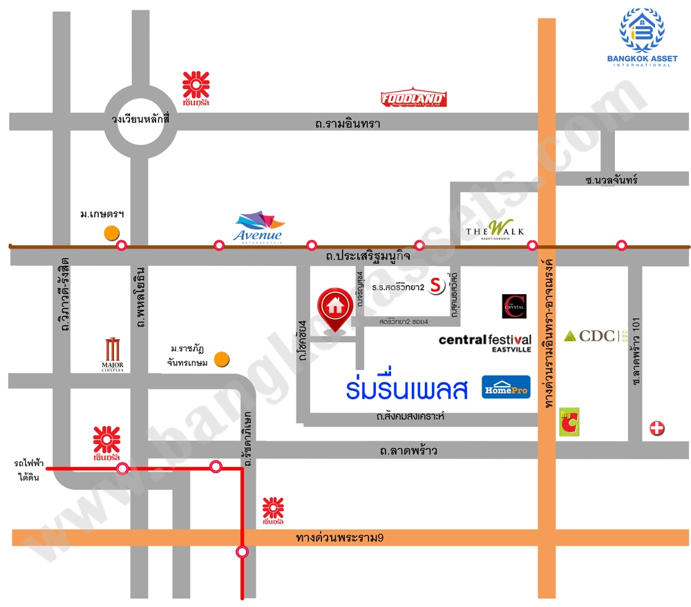 *****ทาวน์เฮ้าส์มือสองย่านกรุงเทพฯ ม.ร่มรื่นเพลส ลาดพร้าว-โชคชัย4 หลังมุม! เนื้อที่ 20 ตร.ว. ฟังก์ชัน 3 ห้องนอน 2 ห้องน้ำ 1 ที่จอดรถ ตกแต่งใหม่ รีโนเวททั้งหลัง ไม่ได้เข้าอยู่ บนทำเลเชื่อมต่อถ.ประดิษฐ์มนูธรรม, ถ.รามอินทรา ใกล้ทางด่วนรามอินทรา–อาจณรงค์