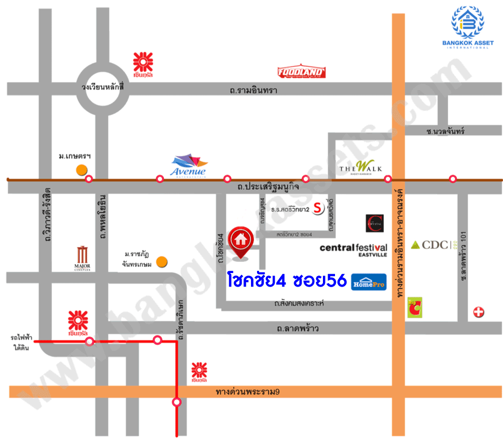 บ้านเดี่ยวทำเลโชคชัย 4 ซอย 56 หลังใหญ่พร้อมอยู่ เนื้อที่ 101 ตร.ว. พร้อมฟังก์ชันที่เหนือกว่าด้วย 5 ห้องนอน 5 ห้องน้ำ ต่อเติมเต็มทั้งหลัง บนทำเลสุดโดดเด่น! พร้อมเชื่อมต่อหลายเส้นทาง ใจกลางแหล่ง Community Mall ชั้นนำมากมาย ใกล้รถไฟฟ้าสายสีเหลือง "โชคชัย4" และทางด่วน "ฉลองรัช"