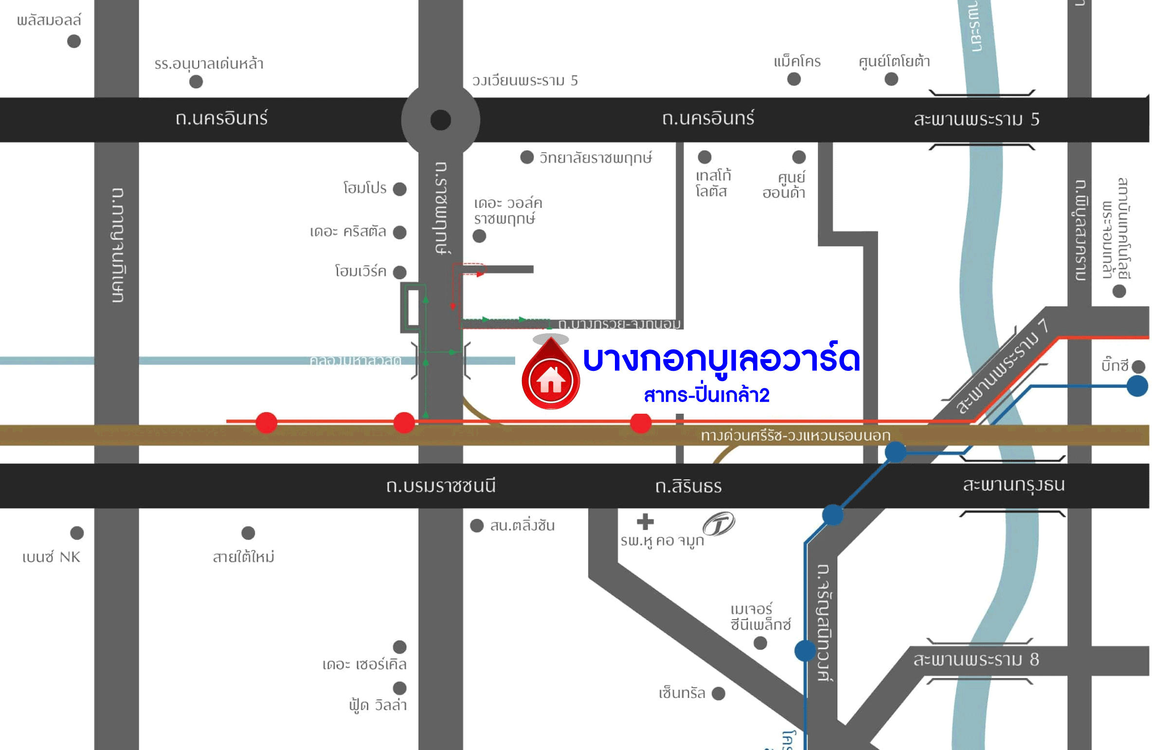 *****บ้านเดี่ยวมือสองย่านนนทบุรีฯ ม.บางกอกบูเลอวาร์ด สาทร-ปิ่นเกล้า เนื้อที่กว้างขวางมากถึง 72.5 ตร.ว.  คุณภาพแบรนด์ AC ASSET ฟังก์ชัน 4 ห้องนอน 4 ห้องน้ำ ที่จอดรถ 3 คัน บ้านหลังใหญ่ บนทำเลแห่งการเดินทาง ใกล้จุดขึ้นลงทางด่วน "ตลิ่งชัน"