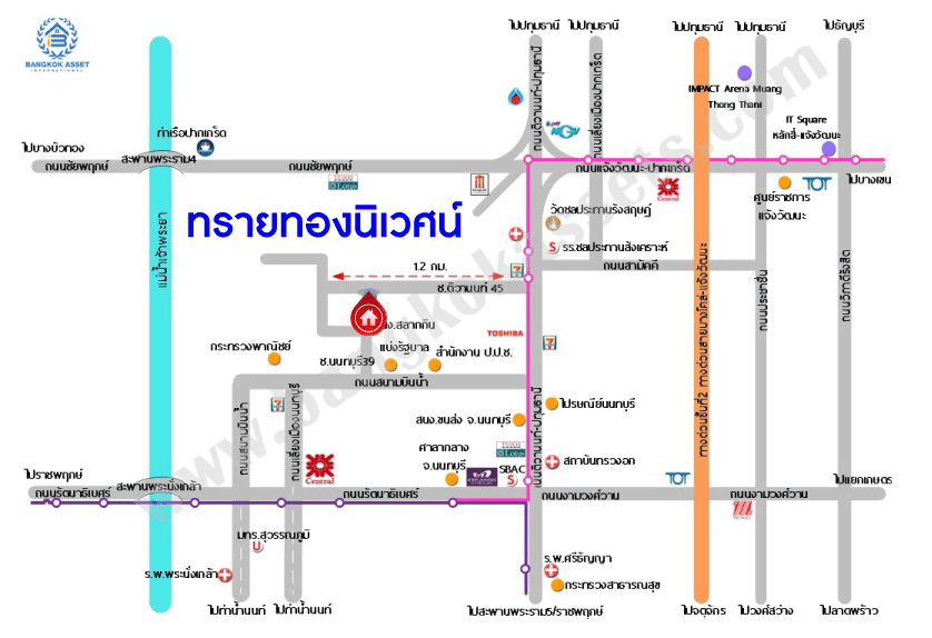 *****บ้านแฝดมือสองย่านนนทบุรีฯ ม.ทรายทองนิเวศน์ เนื้อที่กว้างขวางมากถึง 40 ตร.ว. ฟังก์ชัน 8 ห้องนอน 8 ห้องน้ำ บนทำเลแห่งการเดินทาง ใกล้รถไฟฟ้าแห่งอนาคตสายสีชมพู "สถานีสามัคคี" และทางด่วน "ศรีรัช"