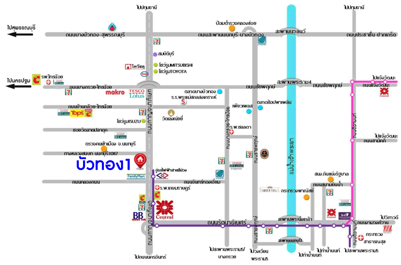 *****ทาวน์เฮ้าส์มือสองย่านนนทบุรี ม.บัวทอง1 บางใหญ่-เซ็นทรัลเวสเกต หลังมุม! เนื้อที่ 35 ตร.ว. ฟังก์ชัน 2 ห้องนอน 2 ห้องน้ำ 2 ที่จอดรถ แถมฟรี! 2 เครื่องปรับอากาศ, 1 เครื่องทำน้ำอุ่น บนทำเลเยี่ยม เชื่อมต่อถ.กาญจนาภิเษก, ถ.รัตนาธิเบศร์ ใกล้รถไฟฟ้าสายสีม่วง "สถานีคลองบางไผ่" และทางด่วน