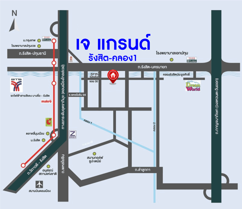 ทาวน์เฮ้าส์มือสองย่านปทุมธานี ม.เจ แกรนด์ รังสิต-คลอง1 หลังมุม! เนื้อที่กว้างขวางถึง 28.7 ตร.ว. ฟังก์ชันจัดเต็มถึง 4 ห้องนอน 3 ห้องน้ำ 2 ที่จอดรถ แถมฟรี 4 เครื่องปรับอากาศ บ้านพร้อมอยู่ เดินทางสะดวก ใกล้รถไฟฟ้าสายสีแดง "สถานีรังสิต" และทางด่วน "อุตราภิมุข"