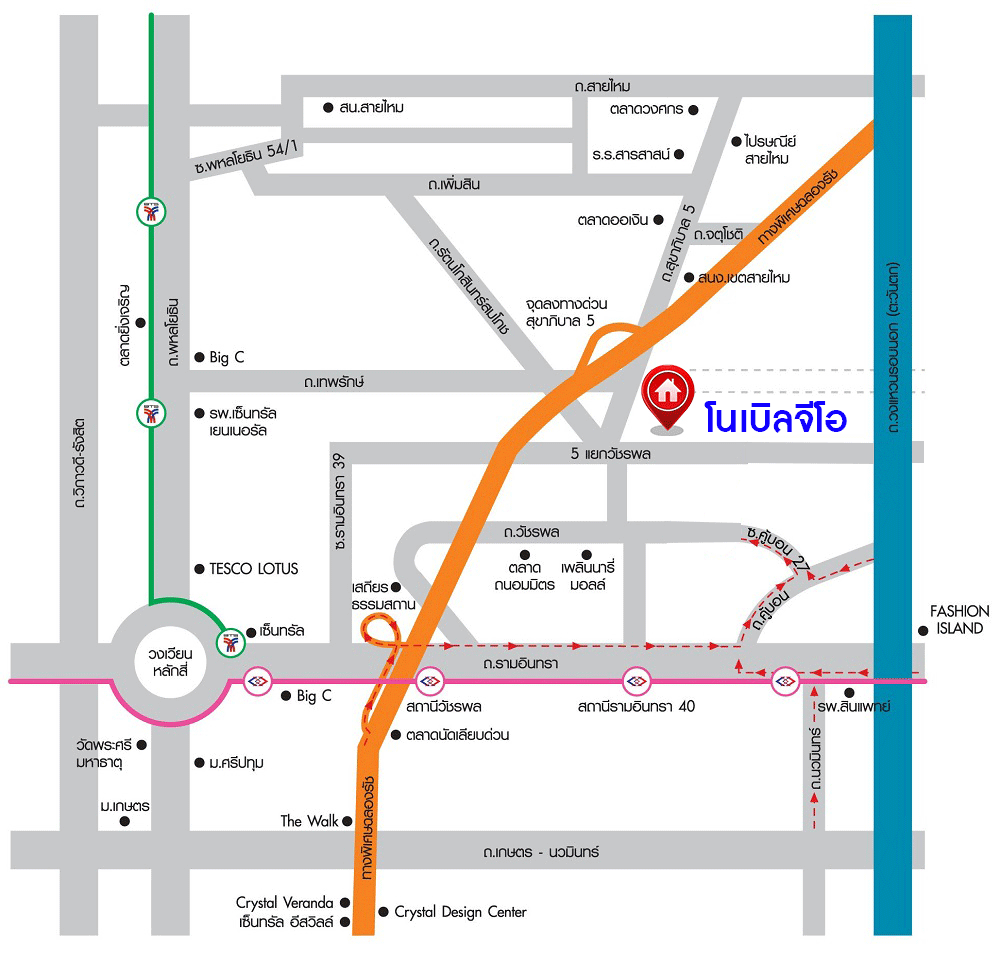 *****บ้านเดี่ยวมือสองย่านกรุงเทพฯ ม.โนเบิลจีโอ วัชรพล เนื้อที่กว้างขวางมากถึง 50.40 ตร.ว. ฟังก์ชัน 3 ห้องนอน 2 ห้องน้ำ ที่จอดรถ 2 คัน มีเรือนรับรอง ตั้งบนทำเลแห่งการเดินทาง ใกล้รถไฟฟ้าสายสีชมพู "สถานีวัชรพล" และทางด่วน "สุขาภิบาล5" จองเลย!