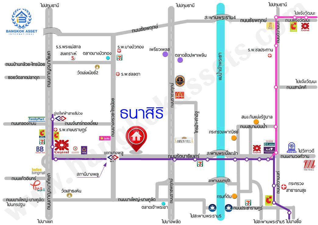 *****บ้านเดี่ยวมือสองย่านกรุงเทพฯ ม.ธนาสิริ รัตนาธิเบศร์ เนื้อที่กว้างขวางมากถึง 54.4 ตร.ว. ฟังก์ชัน 3 ห้องนอน 3 ห้องน้ำ ที่จอดรถ 2 คัน ภายในสภาพสวย พร้อมเข้าอยู่อาศัย บนทำเลเดินทางสะดวก ใกล้รถไฟฟ้าสายสีม่วง "สถานีบางรักใหญ่" และจุดขึ้น-ลงทางด่วน "กาญจณาภิเษก"