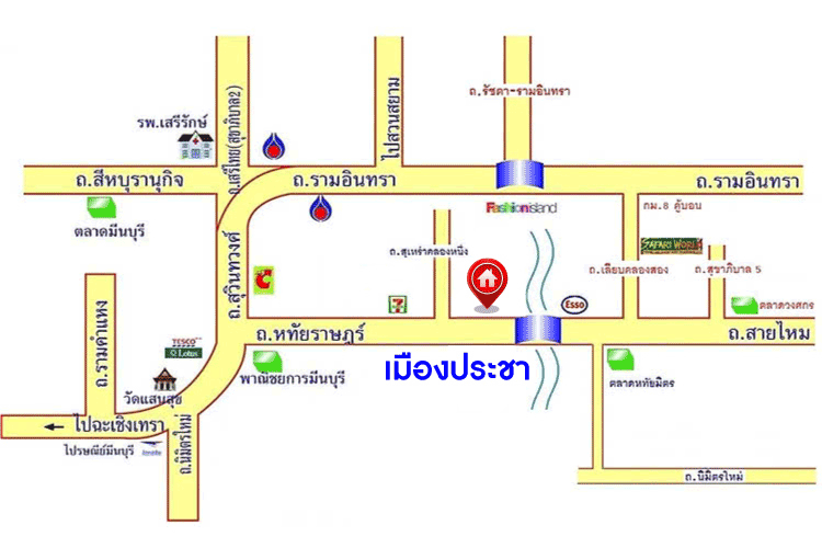 *****ทาวน์เฮ้าส์มือสองย่านกรุงเทพมหานคร ม.เมืองประชา รามอินทรา เนื้อที่ 16 ตร.ว. ฟังก์ชัน 2 ห้องนอน 2 ห้องน้ำ แถมฟรี! 2 เครื่องปรับอากาศ บนทำเลแห่งการเดินทาง ใกล้แฟชั่นไอส์แลนด์ และทางด่วน "รามอินทรา-อาจณรงค์" ในราคาคุ้มสุดในย่าน! จองเลย!