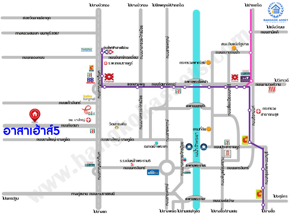 *****บ้านแฝดมือสองย่านนนทบุรี ม.อาสาเฮ้าส์5 กาญจนาภิเษก #หลังมุม เนื้อที่ 36 ตร.ว. ฟังก์ชัน 2 ห้องนอน 1 ห้องน้ำ 1 ที่จอดรถ บ้านชั้นเดียว พื้นที่กว้างขวาง แถมฟรี! 3 เครื่องปรับอากาศ ทำเลเงียบสงบ ใกล้รถไฟฟ้าสายสีม่วง "สถานีตลาดบางใหญ่" และทางด่วน "กาญจนาภิเษก"