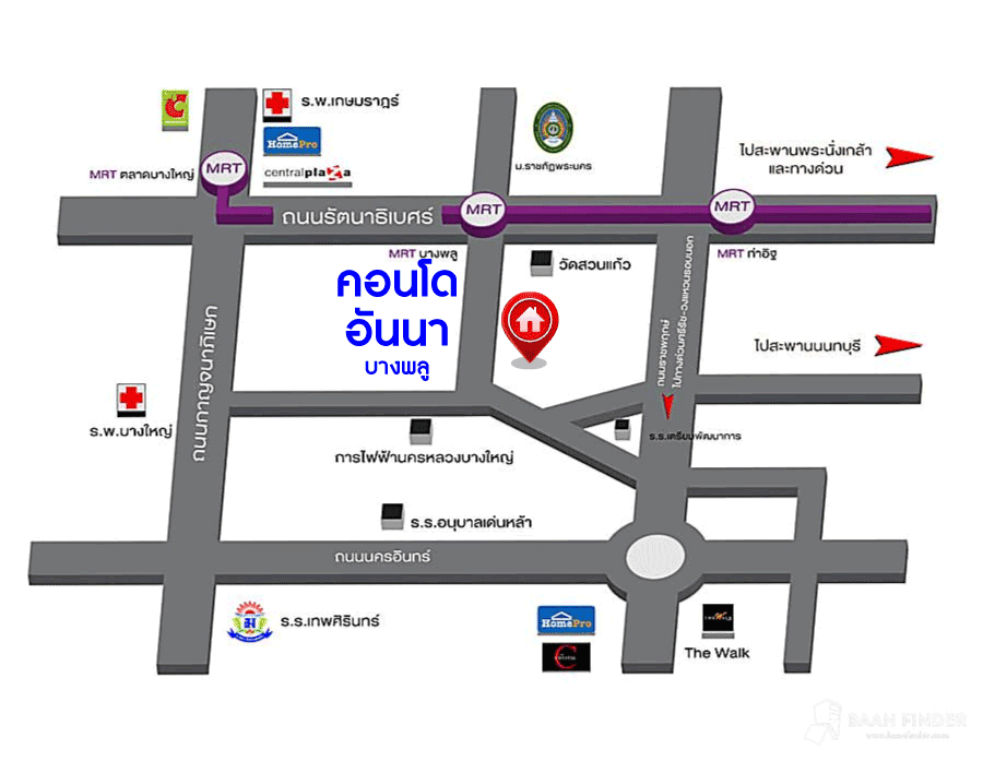 *****คอนโดมิเนียมมือสองย่านนนทบุรี โครงการอันนาคอนโด บางพลู เนื้อที่ 32.19 ตร.ม. ฟังก์ชัน 1 ห้องนอน 1 ห้องน้ำ คอนโดสะอาด พร้อมอยู่ แถมฟรี! 2 เครื่องปรับอากาศ บนทำเลดี ใกล้รถไฟฟ้าสายสีม่วง "สถานีบางพลู" เพียง 6 นาทีก็ถึง และใกล้ทางด่วน "ศรีรัช" ราคาสุดคุ้ม!