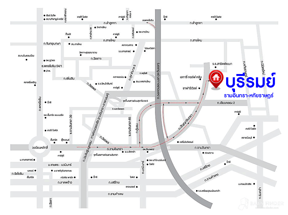 *****บ้านแฝดมือสอง กรุงเทพฯ ม.บุรีรมย์ รามอินทรา-หทัยราษฎร์ หลังมุม เนื้อที่กว้างขวางมากถึง 43.70 ตร.ว. ฟังก์ชัน 3 ห้องนอน 2 ห้องน้ำ ที่จอดรถ 1 คัน ต่อเติมจัดเต็ม รองรับทุกการอยู่อยาศัย ด้านข้างบ้านมีพื้นที่เหลือให้จัดเป็นมุมพักผ่อนได้ ทำเลดี เชื่อมต่อหลากหลายเส้นทาง ใกล้รถไฟฟ้าสายสีชมพู "สถานีคู้บอน" และจุดขึ้นทางด่วน "จุติโชติ"