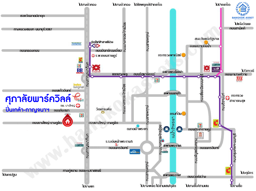 *****บ้านเดี่ยวมือสองนนทุบรี ม.ศุภาลัย พาร์ควิลล์ ปิ่นเกล้า-กาญจนาภิเษก ฟังก์ชัน 3 ห้องนอน 3 ห้องน้ำ 2 ที่จอดรถ บนเนื้อที่กว้างขวางถึง 65 ตร.ว. บ้านพร้อมอยู่ แถมฟรี! เฟอร์นิเจอร์ ฯลฯ ทำเลเยี่ยม ใกล้รถไฟฟ้าสายสีม่วง "สถานีตลาดบางใหญ่" และทางด่วน