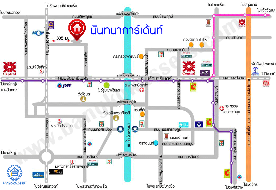 *****ทาวน์เฮ้าส์มือสอง นนทบุรี ม.นันทนาการ์เด้นท์1 ราชพฤกษ์  เนื้อที่กว้างถึง 19 ตร.ว. ฟังก์ชัน 2 ห้องนอน 2 ห้องน้ำ 1 ที่จอดรถ บ้านสวย สภาพภายในพร้อมเข้าอยู่ได้เลย โครงการตั้งบนทำเลดี เชื่อมต่อถนนราชพฤกษ์, ถนนรัตนาธิเบศร์ ใกล้รถไฟฟ้าสายสีม่วง "สถานีบางรักน้อยท่าอิฐ" และทางด่วน "งามวงศ์วาน"