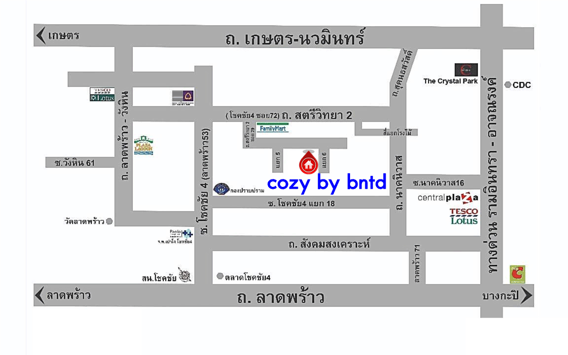 *****ทาวน์โฮมมือสองทำเลโชคชัย 4 กรุงเทพมหานคร ม. Cozy by BNTD โชคชัย 4 #หลังมุม เนื้อที่กว้างขวางถึง 28.1 ตร.ว. ฟังก์ชัน 3 ห้องนอน 3 ห้องน้ำ 2 ที่จอดรถ บนทำเลดี เดินทางสะดวกมาก พร้อมเชื่อมต่อหลายเส้นทาง ใกล้ทางด่วน "รามอินทรา"