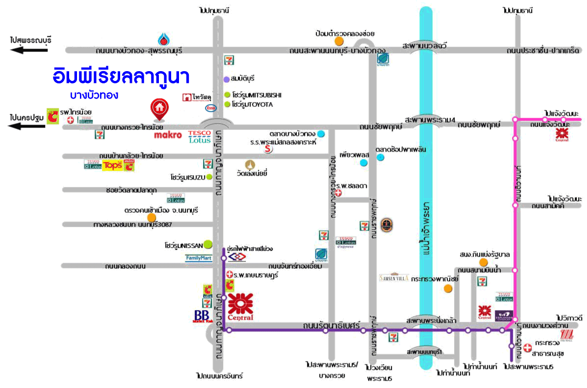 ทาวน์เฮ้าส์มือสอง นนทบุรี ม.อิมพีเรียล ลากูนา บางบัวทอง เนื้อที่กว้างขวางเกือบ 28 ตร.ว. ฟังก์ชัน 3 ห้องนอน 3 ห้องน้ำ ภายในแต่งสไตลโมเดิร์น พร้อมเข้าอยู่ได้ทันที! เชื่อมต่อถนนกาญจนาภิเษก ถนนบางกรวย-กรุงเทพฯ ถนนชัยพฤกษ์ ใกล้รถไฟฟ้าสายสีม่วง "สถานีคลองบางไผ่" จองเลย