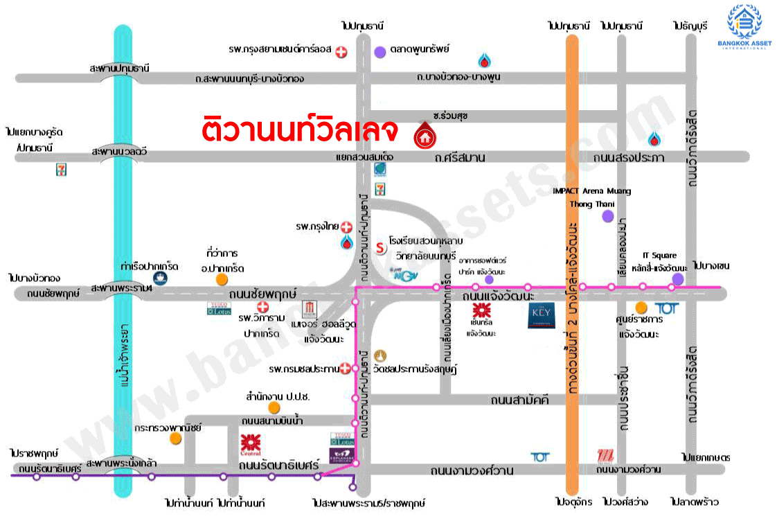 *****ทาวน์เฮ้าส์มือสองปทุมธานี ม.ติวานนท์ วิลเลจ ติวานนท์ #หลังมุม เนื้อที่กว้างถึง 30.3 ตร.ว. ฟังก์ชัน 3 ห้องนอน 2 ห้องน้ำ 1 ที่จอดรถ เนื้อที่เยอะ บนทำเลเดินทางสะดวก ใกล้สนามบินดอนเมือง และจุดขึ้นทางด่วน "ศรีสมาน" ห้ามพลาด!