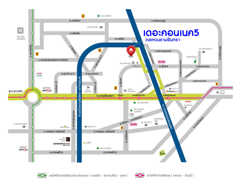 *****ทาวน์เฮ้าส์มือสอง ม.เดอะคอนเนค5 วงแหวน-รามอินทรา เนื้อที่กว้าง 18 ตร.ว. ฟังก์ชัน 3 ห้องนอน 2 ห้องน้ำ จอดรถได้ 1 คัน ตกแต่งใหม่ ภายในสภาพสวย พร้อมครัวแบบบิวท์อิน และของแถมหลายรายการ ตั้งบนทำเลแห่งการเดินทาง ใกล้ศูนย์การค้าแฟชั่นไอส์แลนด์ จุดขึ้นทางด่วน "รามอินทรา-อาจณรงค์"