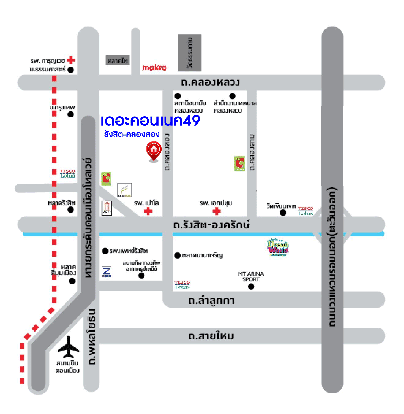 *****ทาวน์เฮ้าส์มือสองปทุมธานี โครงการ เดอะคอนเนค49 รังสิต-คลองสอง #หลังมุม เนื้อที่กว้างถึง 27.4 ตร.ว. ฟังก์ชัน 4 ห้องนอน 2 ห้องน้ำ 2 ที่จอดรถ บ้านสภาพใหม่ น่าอยู่มาก บนทำเลแห่งการเดินทาง ใกล้รถไฟฟ้าสายสีแดง "สถานีมหาวิทยาลัยธรรมศาสตร์" และทางด่วน "ดอนเมืองโทลเวย์"