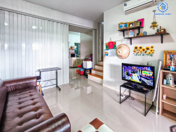 ทาวน์เฮ้าส์มือสองนนทบุรี โครงการ ไลโอบลิสซ์ กาญจนาภิเษก-ราชพฤกษ์ เนื้อที่กว้าง 17.6 ตร.ว. ฟังก์ชัน 3 ห้องนอน 2 ห้องน้ำ 1 ที่จอดรถ แถมฟรี! 3 เครื่องปรับอากาศ 1 เครื่องทำน้ำอุ่น ทำเลเดินทางสะดวก เชื่อมต่อ ถ.กาญจนาภิเษก, ถ.รัตนาธิเบศร์ ใกล้รถไฟฟ้าสายสีม่วง "สถานีคลองบางไผ่"