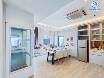 *****ทาวน์โฮม 3.5 ชั้นมือหนึ่ง โครงการ อัยย์ ราชพฤกษ์ หลังมุม เนื้อที่กว้างเกือบ 35 ตร.ว. ฟังก์ชัน 4 ห้องนอน 4 ห้องน้ำ 2 ที่จอดรถ เป็นบ้านตัวอย่าง พร้อมตกแต่ง เชื่อมต่อถนนกาญจนาภิเษก, ถนนนครอินทร์, ถนนปลายบาง ใกล้รถไฟฟ้าสายสีม่วง "สถานีตลาดบางใหญ่" และจุดขึ้นทางด่วน "ศรีรัช"