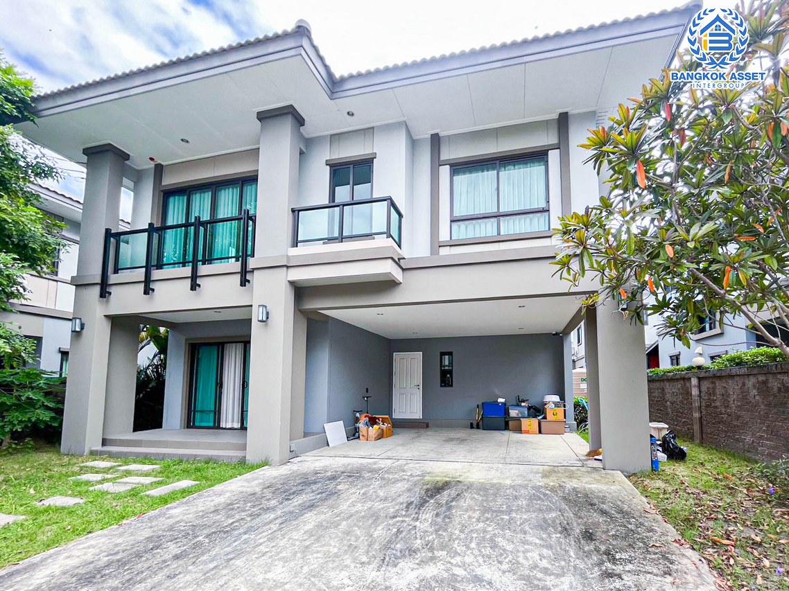 *****บ้านเดี่ยวมือสองนนทบุรี โครงการ ภัสสร แจ้งวัฒนะ-ชัยพฤกษ์ เนื้อที่กว้าง 54 ตร.ว. ฟังก์ชัน 3 ห้องนอน 3 ห้องน้ำ 2 ที่จอดรถ บ้านสภาพเหมือนใหม่ บนทำเลแห่งการเดินทาง ใกล้รถไฟฟ้าสายในอนาคตสีชมพู "สถานีปากเกร็ด" และทางด่วน "แจ้งวัฒนะ"