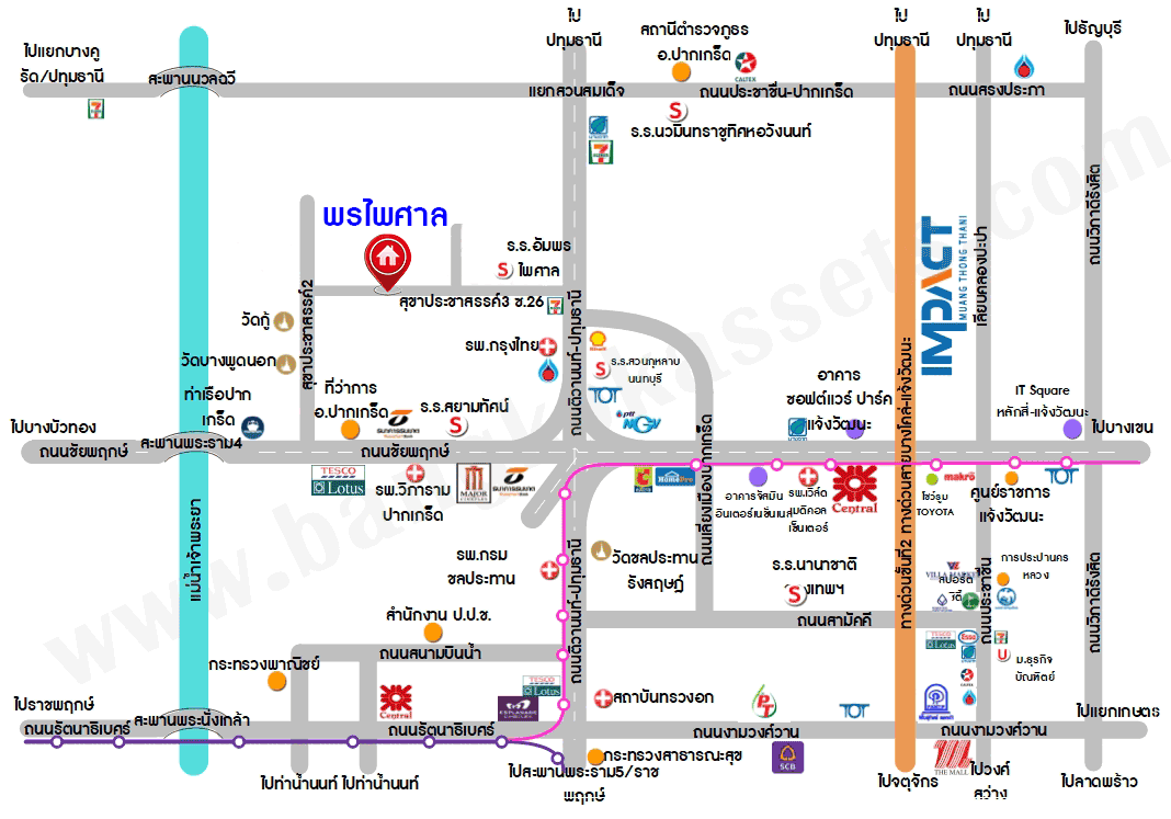 ทาวน์เฮ้าส์มือสองนนทบุรี หมู่บ้าน ซอยพรไพศาล 14 ติวานนท์ เนื้อที่ 16 ตร.ว. ฟังก์ชัน 2 ห้องนอน 1 ห้องน้ำ 1 ที่จอดรถ บนทำเลแห่งการเดินทาง เชื่อมต่อถนนติวานนท์, ถนนแจ้งวัฒนะ, ถนนชัยพฤกษ์ ใกล้รถไฟฟ้าสายสีชมพู "สถานีปากเกร็ด" ห้ามพลาด!