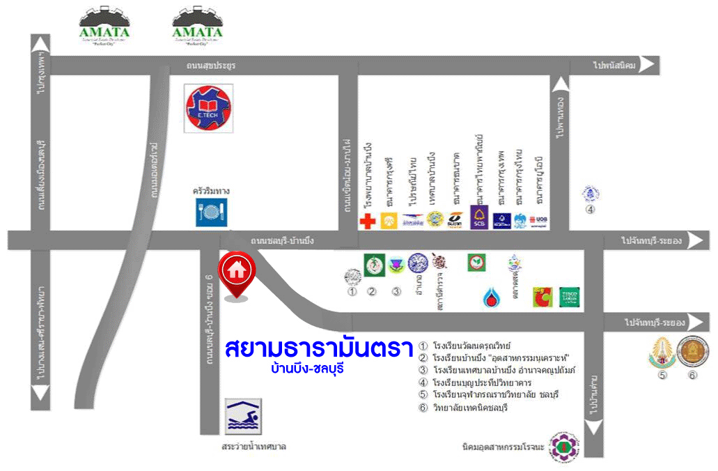 บ้านเดี่ยวมือสองชลบุรี โครงการ สยาม ธารามันตรา บ้านบึง-ชลบุรี เนื้อที่กว้างถึง 108 ตร.ว. ฟังก์ชัน 3 ห้องนอน 2 ห้องน้ำ 2 ที่จอดรถ บนทำเลแห่งการเดินทาง เชื่อมต่อถนนสุขุมวิท, ถนนชลบุรี-บ้านบึง ใกล้จุดขึ้นทางด่วน "มอเตอร์เวย์" ห้ามพลาดเด็ดขาด !