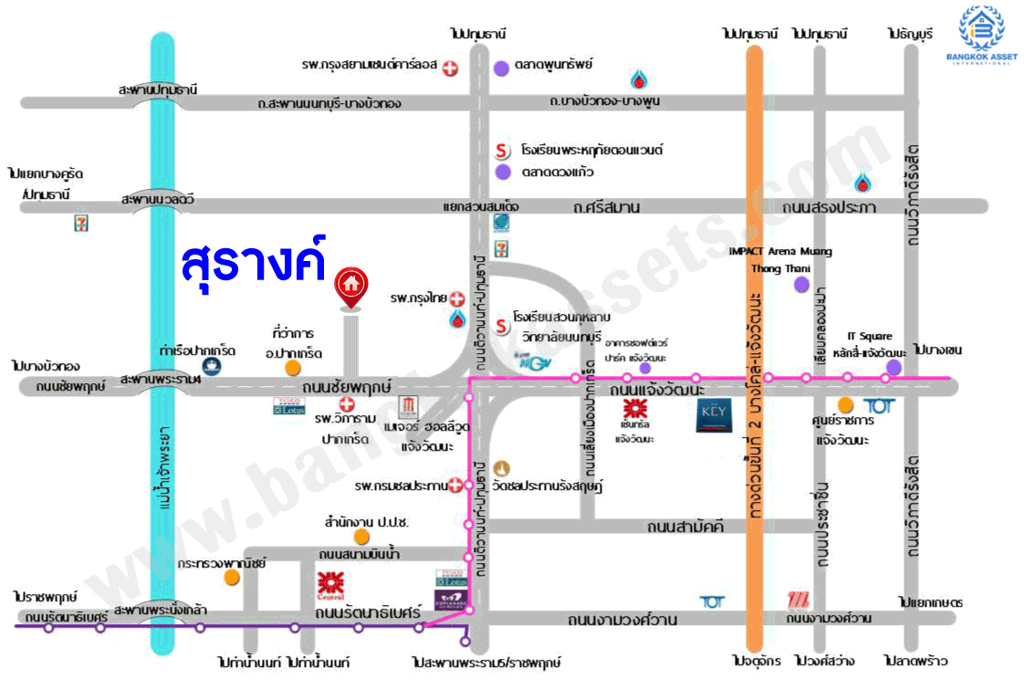 ทาวน์เฮ้าส์มือสอง โครงการ สุรางค์ แจ้งวัฒนะ เนื้อที่ 16.40 ตร.ว. ฟังก์ชัน 2 ห้องนอน 2 ห้องน้ำ 1 ที่จอดรถ ภายในสภาพดีเยี่ยม พร้อมเข้าอยู่ บนทำเลเดินทางสะดวกสบาย เชื่อมต่อถนนชัยพฤกษ์, ถนนติวานนท์-ปทุมธานี, ถนนแจ้งวัฒนะ ใกล้รถไฟฟ้าสายสีชมพู(สายอนาคต) จองเลย!...