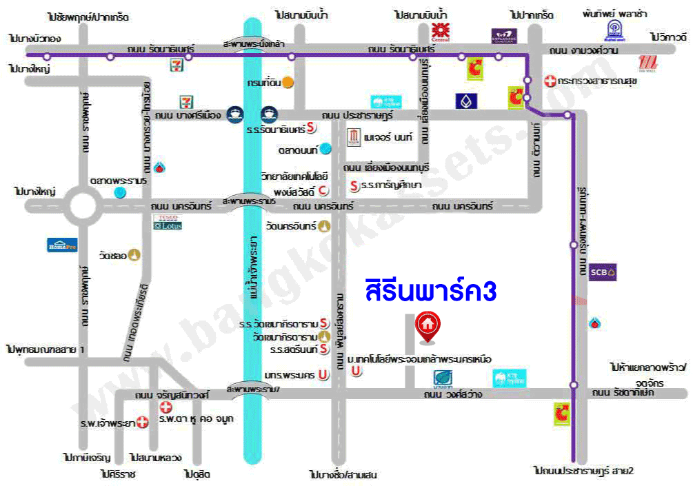 ทาวน์โฮมมือสองใจกลางนนทบุรี หมู่บ้าน สิรีนพาร์ค 3 วงศ์สว่าง เนื้อที่เกือบ 19 ตร.ว. ฟังก์ชัน 5 ห้องนอน 5 ห้องน้ำ 1 ห้องน้ำ เหมาะกับการลงทุนทำเป็นหอพักสร้างกำไรได้ แถมฟรี! 5 เครื่องปรับอากาศ, 5 เครื่องทำน้ำอุ่น ทำเลเชื่อมต่อ ถ.วงศ์สว่าง, ถ.ติวานนท์, ถ.รัตนาธิเบศร์ ใกล้รถไฟฟ้าสายสีม่วง "สถานีวงศ์สว่าง" และทางด่วน "ศรีรัช"