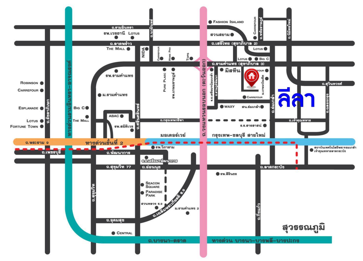 *****ทาวน์เฮ้าส์มือสองกรุงเทพมหานคร หมู่บ้าน ลีลา นิมิตรใหม่ เนื้อที่ 16.5 ตร.ว. ฟังก์ชัน 2 ห้องนอน 2 ห้องน้ำ 1 ที่จอดรถ บ้านตกแต่งใหม่ สวยมาก แถมฟรี! พร้อมเฟอร์นิเจอร์ บนทำเลแห่งการเดินทาง ติดถนนนิมิตรใหม่เชื่อมต่อ ถนนสุวินทวงศ์, ถนนประชาร่าวมใจ ห้ามพลาด!