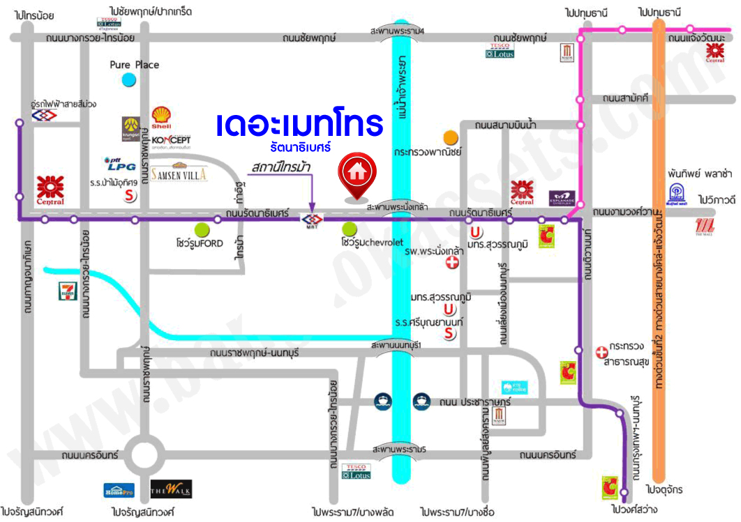 *****ทาวน์เฮ้าส์มือสอง โครงการ เดอะเมทโทร รัตนาธิเบศร์ เนื้อที่ 26.30 ตร.ว สภาพสวย บ้านใหญ่ สไตล์โมเดิร์น พร้อมฟังก์ชัน 3 ห้องนอน 3 ห้องน้ำ 2 ที่จอดรถ ทำเลเดินทางสะดวก เชื่อมต่อถนนรัตนาธิเบศร์ ถนนบางกรวย-ไทรน้อย ใกล้โครงการรถไฟฟ้าสายสีม่วง "สถานีไทรม้า" ขายด่วน