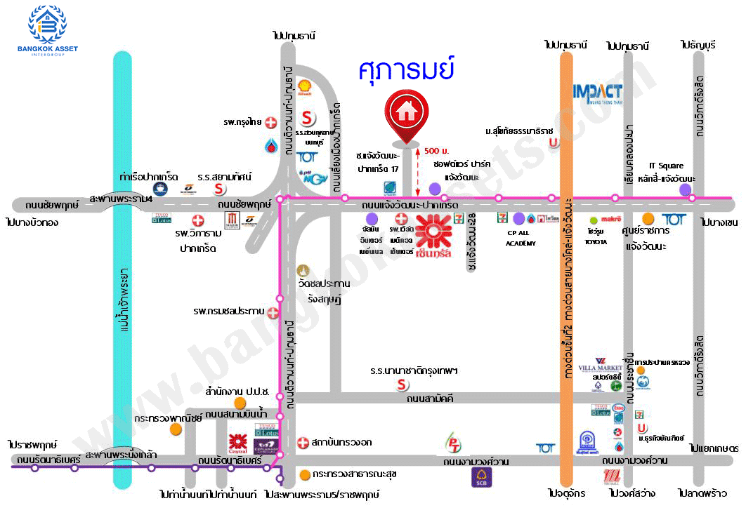 *****ทาวน์เฮ้าส์มือสอง โครงการ ศุภารมย์ แจ้งวัฒนะ-ปากเกร็ด หลังมุม เนื้อที่ 37.10 ตร.ว. ฟังก์ชัน 3 ห้องนอน 3 ห้องน้ำ 1 ที่จอดรถ ภายในตกสภาพดี กว้างขวางเทียบเท่าบ้านแฝด บนทำเลดี เชื่อมต่อถนนติวานนท์ ใกล้รถไฟฟ้าสายสีชมพู "สถานีแจ้งวัฒนะ-ปากเกร็ด28" และทางด่วน "แจ้งวัฒนะ"