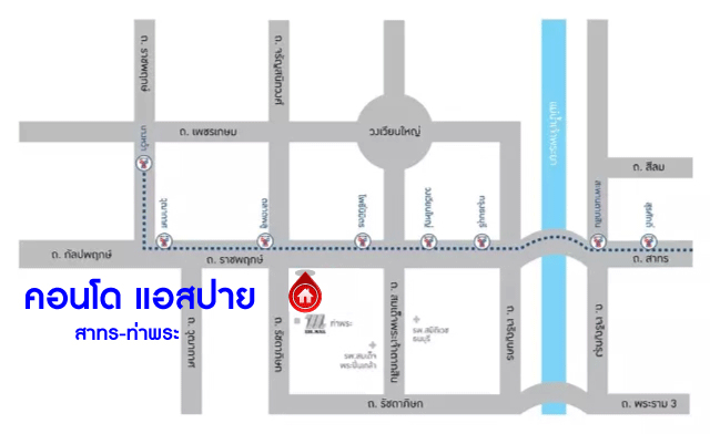 *****คอนโดมิเนียมมือสองกรุงเทพมหานคร โครงการ แอสปาย สาทร-ท่าพระ เนื้อที่กว้าง 30.54 ตร.ว. ฟังก์ชัน 1 ห้องนอน 1 ห้องน้ำ 1 ที่จอดรถ ห้องสภาพดี แถมฟรี! 1 เครื่องปรับอากาศ 1 เครื่องทำน้ำอุ่น บนทำเลศักยภาพ ติดถนนราชพฤกษ์ ใกล้รถไฟฟ้าสายสีเขียว "สถานีตลาดพลู" และทางด่วน "ศรีรัช"