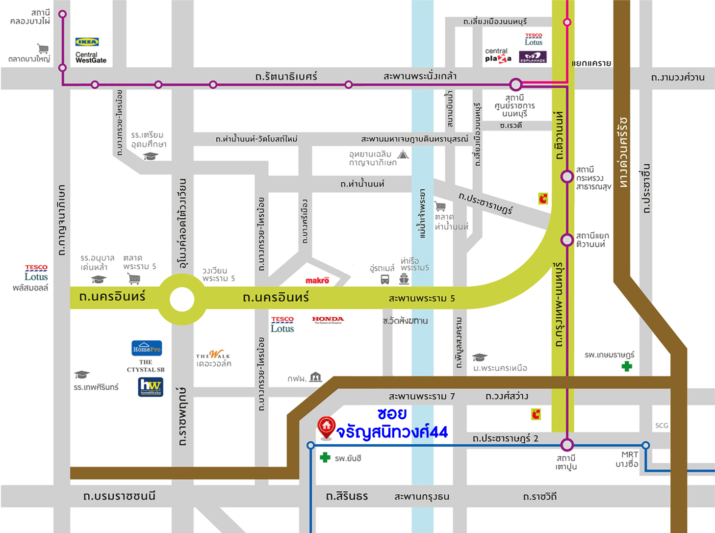 ทาวน์เฮ้าส์มือสอง ซอยจรัญสนิทวงศ์44 เนื้อที่ 30 ตร.ว. ฟังก์ชัน 3 ห้องนอน 2 ห้องน้ำ 1 ที่จอดรถ สภาพดี ทำเลเมือง เดินทางสะดวก ขายราคาถูก เชื่อมต่อถนนวงศ์สว่าง ถนนสิรินธร ถนนราชวิถี ถนนบรมราชชนนี ใกล้รถไฟฟ้า MRT "สถานีบางยี่ขัน" จองเลย!