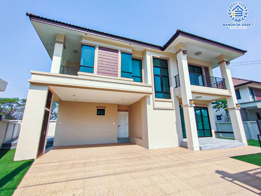 *****บ้านเดี่ยวมือหนึ่ง โครงการ ภานุวัชร2 รัตนาธิเบศร์-ท่าอิฐ เนื้อที่ 77.10 ตร.ว. ฟังก์ชัน 3 ห้องนอน 3 ห้องน้ำ 2 ที่จอดรถ สภาพเหมือนมือหนึ่ง บนทำเลเดินทางสะดวก เข้า-ออกได้ทั้งถนนรัตนาธิเบศร์ ถนนราชพฤกษ์ ใกล้รถไฟฟ้าสายสีม่วง "สถานีไทรม้า" และทางด่วน "ศรีรัช"