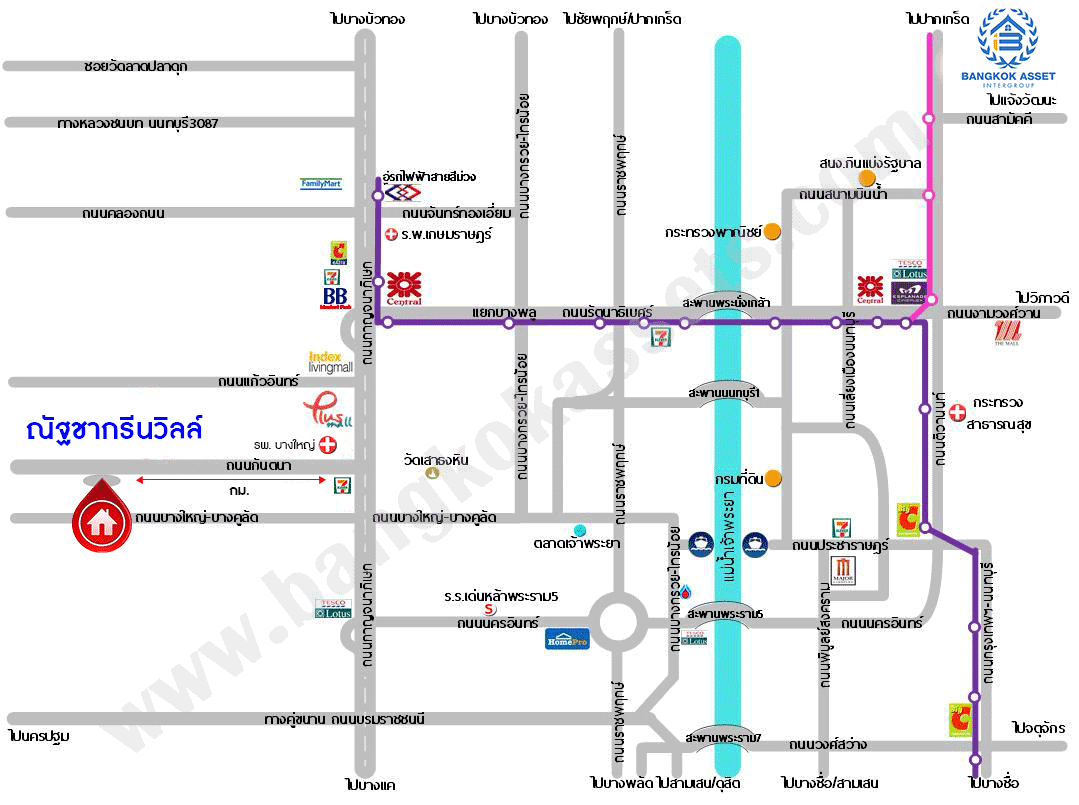 บ้านเดี่ยวมือสอง โครงการ ณัฐชากรีนวิลล์ บางใหญ่-กาญจนาภิเษก (ซ.กันตนา) หลังใหญ่ เนื้อที่ 59.50 ตร.ว. ฟังก์ชัน 3 ห้องนอน 3 ห้องน้ำ 2 ที่จอดรถ บ้านสภาพดีมาก ต่อเติมพร้อมเข้าอยู่ บนทำเลศักยภาพ เชื่อมต่อถนนกันตนา ใกล้เซ็นทรัลเวสต์เกต และทางด่วน "ศรีรัช"
