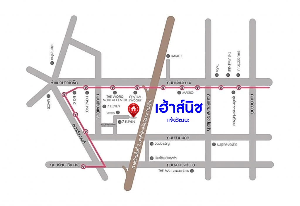 *****ทาวน์โฮม 3 ชั้นมือสองนนทบุรี โครงการ เฮ้าส์นิช แจ้งวัฒนะ หลังมุม! เนื้อที่กว้างขวางเกือบ 34 ตร.ว. ฟังก์ชัน 4 ห้องนอน 3 ห้องน้ำ 2 ที่จอดรถ บ้านสภาพใหม่ ตกแต่งสวย แถมฟรี! 4 เครื่องปรับอากาศ บนทำเลดี ใกล้รถไฟฟ้าสายสีชมพู "สถานีแจ้งวัฒนะ-ปากเกร็ด 28" และทางด่วน "บางโคล่-แจ้งวัฒนะ"