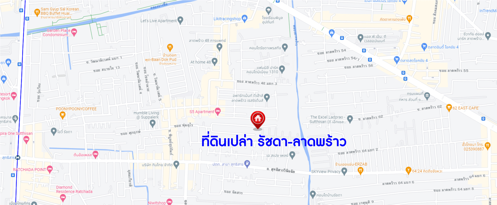 *****ที่ดินเปล่าทำเลบางซื่อ กรุงเทพมหานคร ที่ดินเปล่า รัชดา-ลาดพร้าว เนื้อที่กว้างถึง 84 ตร.ว. สร้างเป็นที่อยู่อาศัยก็ดี หรือจะลงทุนก็คุ้ม! สามารถเข้า-ออกได้หลายเส้นทาง ทั้งถนนลาดพร้าว, ถนนรัชดาภิเษก ใกล้รถไฟฟ้าสายสีน้ำเงิน "สถานีสุทธิสาร" และทางด่วน "ศรีรัช"