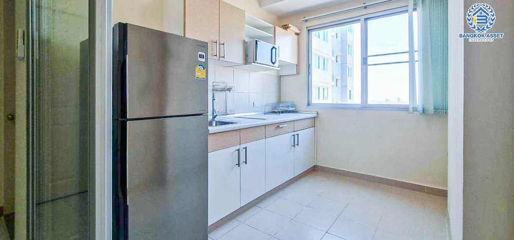 *****คอนโดมิเนียมมือสองนนทบุรี โครงการ ศุภาลัยปาร์ค แคราย-งามวงศ์วาน เนื้อที่กว้างขวางถึง 45.58 ตร.ว. ฟังก์ชัน 1 ห้องนอน 1 ห้องน้ำ 1 ที่จอดรถ แถมฟรี! 2 เครื่องปรับอากาศ, 1 เครื่องทำน้ำอุ่น และเฟอร์นิเจอร์ บนทำเลติดถนนรัตนาธิเบศร์ เพียง 210 เมตรก็ถึงรถไฟฟ้าสายสีม่วง "สถานีศูนย์ราชการนนทบุรี" ใกล้จุดขึ้นทางด่วน "ศรีรัช"